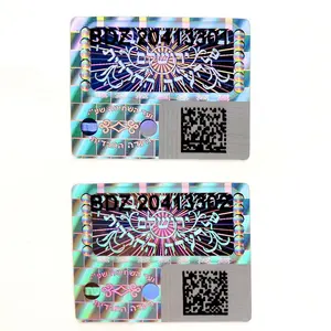 Anti Diefstal Barcode Labels Hologram Sticker Kras Label Security Sticker Qr Code Printing Roll Security Sticker Label