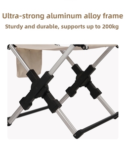 Silla de Director Multifuncional de Aluminio |   Silla Plegable Ligera para Acampar, Hacer Senderismo, la <span class=keywords><strong>Playa</strong></span>, Picnics y Eventos al Aire Libre - Product Image 5