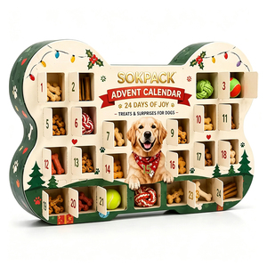 Boîte de <span class=keywords><strong>calendrier</strong></span> de l'<span class=keywords><strong>Avent</strong></span> personnalisée en forme d'os pour <span class=keywords><strong>chien</strong></span>, 24 jours, boîte mystère de compte à rebours de Noël pour friandises et jouets pour animaux de compagnie, emballage cadeau pour animaux de compagnie pour les fêtes - Product Image 6