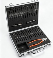 Kit de crochetage de serrures de voiture Lishi 32 pièces avec étui de transport et pinces pour services de serrurier