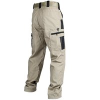 Pantalon de randonnée et de chasse pour homme, décontracté, anti-déchirure, imperméable, avec plusieurs poches, pantalon cargo