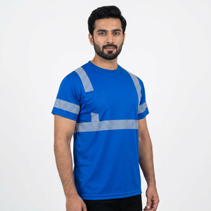 Custom Made Hi <b>Vis</b> <b>T</b>-<b>Shirts</b> Unisex Polyester/Cotton Breathable Heat Transfer Printed Work Wear Pakistan - Product Image 1