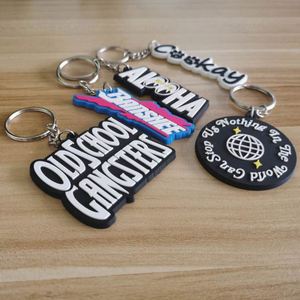 Wholesale 2D /3D Custom Shaped Your logo <b>Name</b> Pvc Keychain Rubber Key <b>Chains</b> - Product Image 5