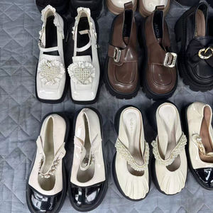 2025 utilisé femmes printemps Mary <span class=keywords><strong>Sue</strong></span> chaussures plates en cuir soigneusement sélectionnés hauts petits mocassins français chaussures à semelles épaisses polyvalentes - Product Image 3