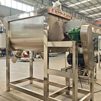 Mélangeur à ruban horizontal de 1000 L en acier inoxydable SS304 avec capacité de séchage, économie d'énergie, pour poudre détergente automatique