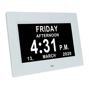 2020 ホット販売 7 インチ 16:9 比デジタルカレンダー警報アルツハイマー時計記憶喪失時計障害ビジョン時計 DDC-7010
