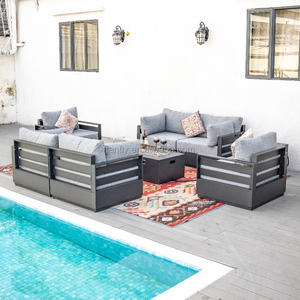 فناء في الهواء الطلق حديقة الألومنيوم مع طاولة - Product Image 5