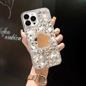 Novedad 2025: Accesorios para Móvil <span class=keywords><strong>con</strong></span> Espejo <span class=keywords><strong>de</strong></span> Corazón, Diamantes, Perlas y Flores para Decorar el Móvil - Product Image 3