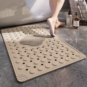 Tapis antidérapant en PVC pour salle de bain, imperméable, anti-chute, pour douche et toilettes, avec ventouses, fonction massage, imprimé trèfle à quatre feuilles - Product Image 6
