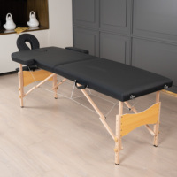 Table pliable moderne portable à 2 sections pour le traitement de salon Spa beauté en gros lit de massage professionnel de haute qualité