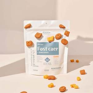 Sac d'emballage de friandises sèches réutilisables pour chats avec fermeture éclair écologique personnalisée - Product Image 3