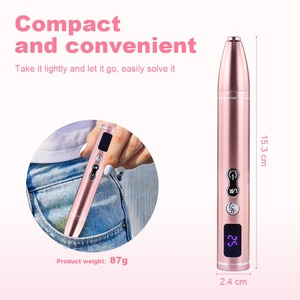 Set de Máquina para Pulir Uñas de Acero Inoxidable con Lima de Uñas de Doble Cara y Lámpara UV - Product Image 5