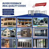Puerta Plegable de Aluminio con Aislamiento Térmico para Balcón, Puerta de Patio con Gran Vista, Sistema de Aislamiento Térmico, Puerta Plegable Tipo Acordeón