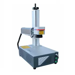 Hot Koop Sino Galvo Rc1001 Kleine Alles-In-Een Draagbare Fiber Laser Markering Machine Voor Metalen Logo Afdrukken En Sieraden Graveren