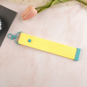 Gillian Tự Làm Ribbon Keychain Túi Mặt Dây Chuyền Sắt Trên Bản Vá Tên Thêu Vải Nylon Dải Vải - Product Image 6