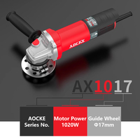 AOCKE AX1019 Machine à chanfreiner électrique en métal portable haute puissance 1020W Machine à biseauter avec lame d'angle R
