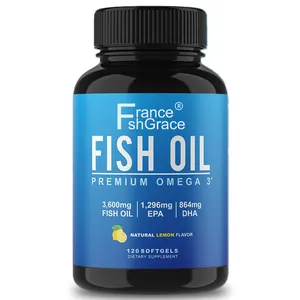 Omega-3 Fish Oil Concentrated Omega-3 per Pill Gluten-Free High EPA DHA for Heart Brain Joints