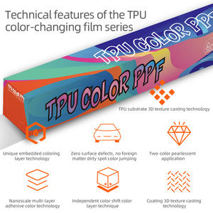 Film de protection d'emballage de voiture PPF à changement de couleur TPU série peinture originale avec changement de couleur élégant Autocollants de voiture de qualité supérieure - Product Image 3