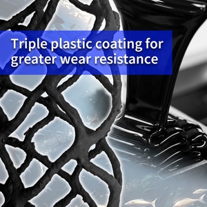 ナイロン巨大な魚釣りネット交換ネットハンドルなし黒釣りネットフィッシュランディングバッグ - Product Image 4