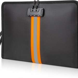 Caja de Almacenamiento Grande de 13 Pulgadas con Cierre a Prueba de Agua y Fuego, Organizador de Archivos para Oficina y Hogar, Bolsa Ignífuga para Documentos con Cerradura - Product Image 1