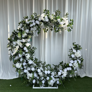 Arco de boda de corazón artificial al por mayor, arco de amor de boda, arco de flores en forma de corazón para decoración de boda - Product Image 6