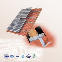 Support de montage solaire en acier inoxydable pour toits en tuiles d'ardoise - Installation stable et sécurisée du système photovoltaïque