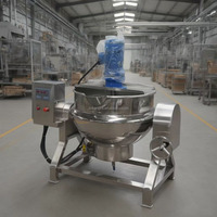 Marmite de cuisson industrielle à agitation, chauffage électromagnétique, électrique, à gaz ou à vapeur, 50, 100, 200 ou 300 litres