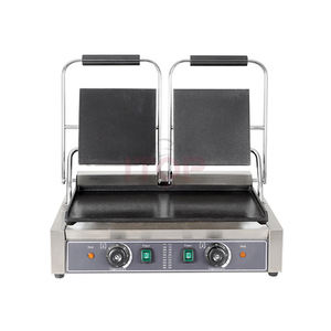 Venta directa de fábrica, equipo de cocina de uso comercial, prensa de sándwich Panini eléctrica de acero inoxidable, parrilla de <span class=keywords><strong>contacto</strong></span> - Product Image 1