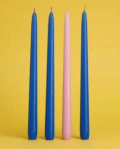 Bougies coniques standard (cire de paraffine et de soja) - Sans fumée, faites à la main pour la décoration intérieure, les fêtes, les mariages, les anniversaires, Noël, la Saint-Valentin - Product Image 1