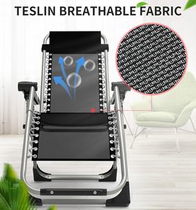 Fauteuil <span class=keywords><strong>de</strong></span> relaxation pliant individuel zéro gravité avec repose-pieds pour camping - Product Image 2