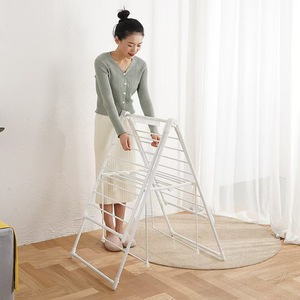 Porte-vêtements pliable multifonctionnel pour enfants Simple ménage type debout couette séchage cintre - Product Image 4