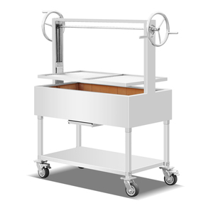 Parrilla <span class=keywords><strong>Argentina</strong></span> Grande de Acero Inoxidable Combinada con Horno Lateral para Restaurante o Steakhouse - Product Image 6