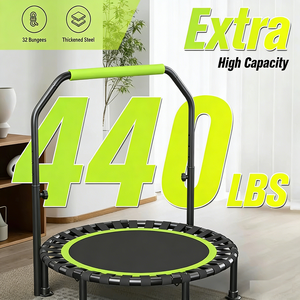 SereneLife <span class=keywords><strong>Mini</strong></span> Trampolino Pieghevole da 40 Pollici, Compatto per Fitness, per Bambini e Adulti, Rebounder con Maniglia in Schiuma per Allenamento Indoor/Giardino - Product Image 5