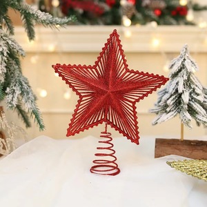 Étoile de Noël pour le sommet de l'arbre, lumières LED, lampe étoile scintillante, lumière nocturne scintillante, décorations pour le sommet de l'arbre de Noël, décorations de fête du Nouvel An - Product Image 2