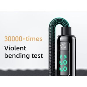 * Sbocco * cavo USB C PD qc3. 0 60W 20V 3A 1M con indicatore di potenza Display-elettronica/telefonia e Mobile - Product Image 5