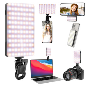 New st160 hai mặt từ điền vào ánh sáng cho điện thoại máy ảnh ba màu chiếu sáng di động cho live streaming - Product Image 6