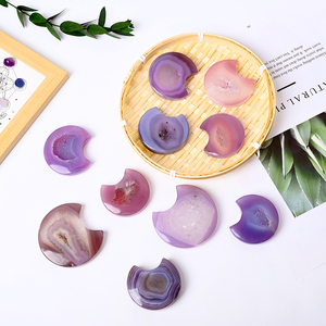 Vente en gros de pierres précieuses naturelles, pierres de guérison en cristal, agate, sculptures en cristal de lune pour la décoration - Product Image 1