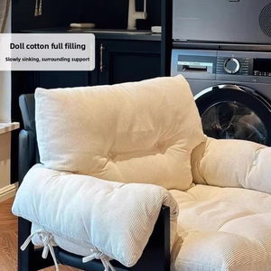 Silla de sofá de leche gruesa individual, gabinete de lujo ligero, sala de estar/balcón, sofá de ocio, silla perezosa de estilo de mediados de siglo, silla relajante - Product Image 4