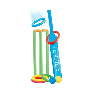 Low price 2 in 1 sport sand beach cricket ball bat plastic toy for kids