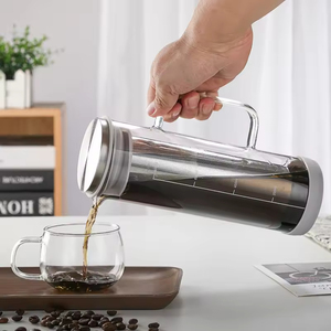 Jarra de Vidrio Resistente al Calor para Café Frío de 800 ml, Hecha a Mano, de Lujo, con Filtro de Acero Inoxidable, en Oferta - Product Image 3