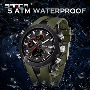 Reloj Digital SANDA 6279 en Oferta para Hombre, Pantalla Dual, Esfera Grande, Fecha Automática, Luminoso, Resistente al Agua, Deportivo, para Exteriores - Product Image 3