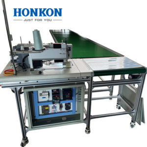 Máquina de Coser Industrial de Alta Velocidad HK-45080, Prensa Manual, Post-tensión, Puntada Recta, Nueva, Resistente, de Base Plana, para Uso Doméstico - Product Image 1