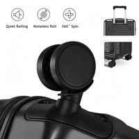 Maleta de Viaje Expandible Ligera de ABS+PC, Diseño Clásico y Moderno, Apertura Frontal, Ruedas Giratorias de Aluminio, Cierre TSA, Silenciosa, Ruedas 360°, Poliéster