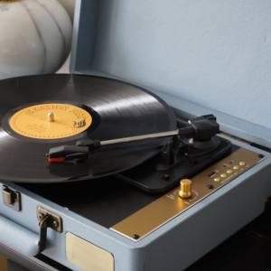R103 moderno de gama alta portátil <span class=keywords><strong>maleta</strong></span> estilo gramófono 3 velocidades Vintage vinilo Lp <span class=keywords><strong>tocadiscos</strong></span> con grabación USB - Product Image 5