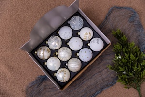 Meilleures décorations de <span class=keywords><strong>Noël</strong></span> en verre rond de grande taille pour la décoration de la maison - Product Image 5