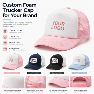 Gorra Trucker de Espuma con Logotipo Personalizado, Serigrafía, Etiqueta Tejida Interna, Malla Trasera y Cierre Ajustable para Eventos, Venta al Por Mayor - Product Image 3
