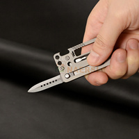 Couteau pliant de poche multifonctionnel EDC avec lame en acier inoxydable Mini couteau de camping pour l'extérieur