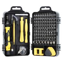 Kit d'outils de réparation électronique de précision magnétique 115-en-1, modèle Leader, avec étui rigide et garantie de 3 ans, tournevis OME115 – Vente Flash