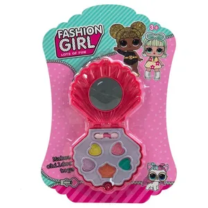 도매 가격 화장품 플라스틱 장난감 어린이 장난감 쉘 메이크업 세트 장난감 소녀를위한