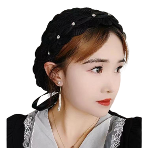 Sharut Wholesale Hot Selling Turban Ladies Muslim Women Hijab Headscarf Cap Instant Hijab Scarf <b>Elastic</b> <b>Lace</b> Tudung Beach Adults - Product Image 1